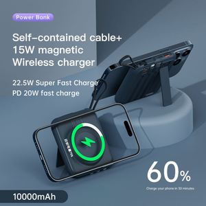 พาวเวอร์แบงค์แม่เหล็ก 10000mAh ชาร์จเร็วสุด 22.5W พร้อมขาตั้งสี่ขาในตัว - Product Image 5