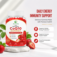 Gummies CoQ10 OEM 400mg Oméga 3 Magnésium B3 Zinc Sans Sucre Énergie Cellulaire Antioxydant Immunité Marque Privée 60 Gummies