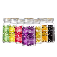 Vitamines capillaires végétaliennes bio de haute qualité, huile à base d'extraits de plantes, capsules d'huile capillaire professionnelles, 30 capsules, réparatrices et nourrissantes pour les cheveux
