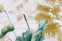 Tapis de mahjong contemporain de luxe en acrylique, 1 pièce, motif Lotus Heron américain, rose, bleu, vert de Noël, personnalisé et roulé