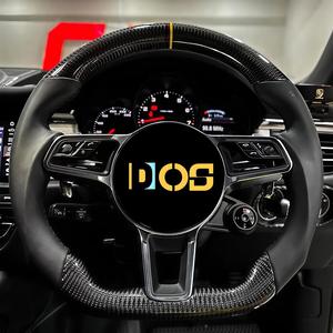 Volante Plano de Fibra de Carbono a <span class=keywords><strong>Precio</strong></span> de Fábrica para <span class=keywords><strong>Porsche</strong></span> Macan Panamera <span class=keywords><strong>Cayenne</strong></span> 911 718 991, Volante Personalizado - Product Image 2