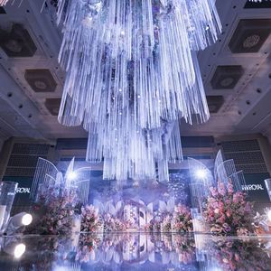 <span class=keywords><strong>Bravo</strong></span>-cortina de hilo grueso para techo, colgante, plateado, para boda - Product Image 1