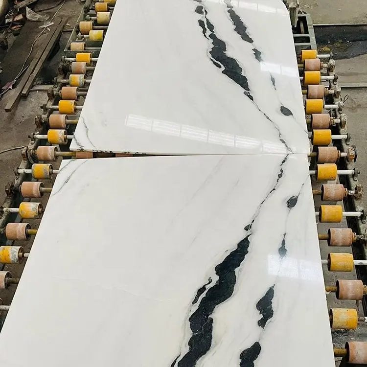 Most popular black white marble tiles polish marble floor marble tile