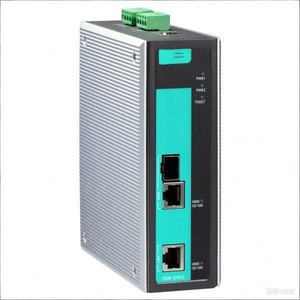 Module E/S Ethernet industriel EDR-G902, port RJ45, boîtier métallique, voyants lumineux verts - Product Image 3