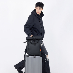 Sac à dos unisexe multifonctionnel avec port <span class=keywords><strong>de</strong></span> charge USB, panneau solaire en PU, imperméable, pour les affaires, <span class=keywords><strong>le</strong></span> cinéma, l'université, les étudiants - Product Image 2