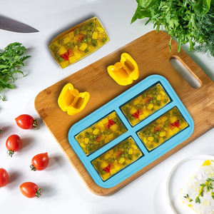 Cube de glace en silicone multifonctionnel, portable et durable, de qualité alimentaire, avec 3/4 de cavités, pour contenants de - Product Image 1