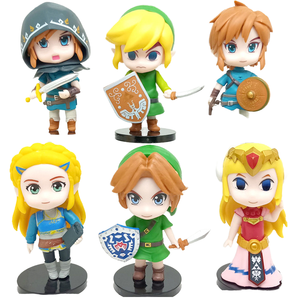Venta al por Mayor de 6 Piezas/Juego de Figuras de Acción de PVC de Dibujos Animados Japoneses, Modelo de Juguete, Figura de Anime, Leyendas de <span class=keywords><strong>Zelda</strong></span>, Uso ODM para Coleccionar - Product Image 2