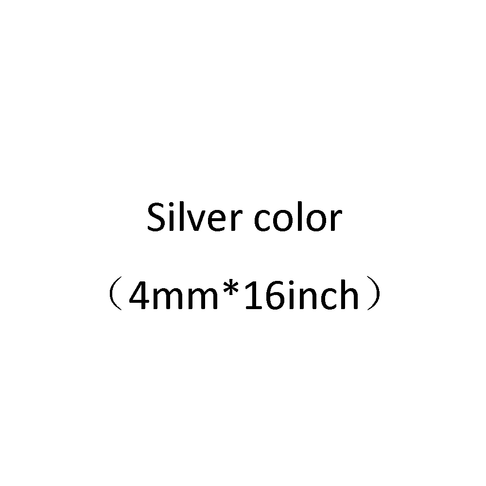 Argento+4 mm*16 pollici