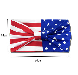 Diadema con <span class=keywords><strong>Bandera</strong></span> Americana, Diadema Deportiva Elástica para Hombre, Diadema Ancha Cruzada de Moda para Mujer, Diadema Absorbente de Sudor con <span class=keywords><strong>Bandera</strong></span>, Accesorios para el Cabello - Product Image 3