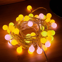 Guirlande lumineuse LED extérieure IP44, 20m, lumières féériques pour camping, décoration de baldaquin, lumières sphériques