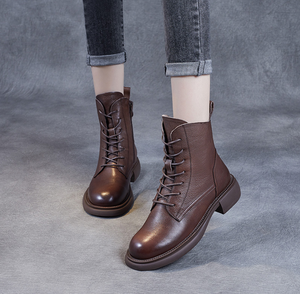 Botas de Invierno TSB8 Pilot de 6 Pulgadas, Unisex, Personalizadas, Estilo Británico, Forro Polar, Elegantes Botas de Tobillo - Product Image 4