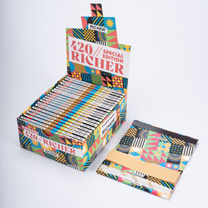 Papel de fumar de marca de combustión lenta, delgado, de cáñamo orgánico, tamaño King, diseño personalizado para tabaco - Product Image 3