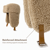 Chapeau d'hiver en fourrure avec cache-oreilles et sangle à boucle pour femmes et hommes, chapeau aviateur Ushanka