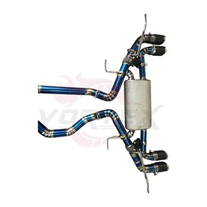 Échappement arrière à soupapes Vortex Blue Titanium avec embouts quadruples en carbone pour Land Rover Defender 5.0 V8 2020-2024, kit de modification à fixation directe - Product Image 4