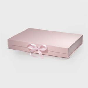 44*32*<span class=keywords><strong>7cm</strong></span> A3 Ekstra Sığ Pembe Kutular Logolu Manyetik Kapaklı Karton Kutu - Product Image 6