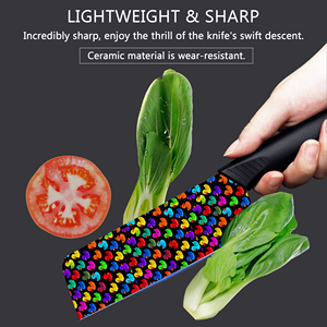 Nuevo Juego de Cuchillos de Chef de Cerámica Premium en Oferta, 5 Piezas, Uso Profesional en Cocina, Mango de Plástico, Precio de Fábrica - Product Image 3