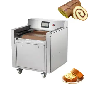 Good Feedback Western Dessert Flavor Strawberry Banana Chocolate Center Filled Swiss Cutter Squishy Cake Roll Machine