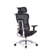 Chaise de bureau ergonomique moderne en maille de Foshan avec dossier haut, soutien lombaire réglable, rotation, inclinaison et levage électriques, vente en gros