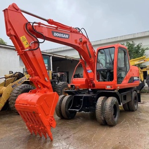 Excavadora de ruedas Doosan, excavadora usada de alta calidad de 15 toneladas, con bomba de caja de cambios de motor Cummins y rodamiento, origen coreano, de 2, 2, - Product Image 2