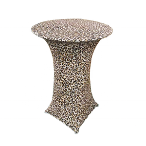 ผ้าคลุมโต๊ะค็อกเทลบาร์สแปนเด็กซ์พิมพ์ลายเสือดาว - Product Image 1