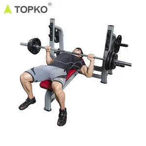 TOPKO गर्म बेच समायोज्य वजन प्रशिक्षण स्टेशन वजन बेंच के साथ फूहड़ रैक