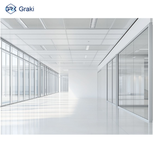 <span class=keywords><strong>Cloison</strong></span> de bureau moderne Graki en aluminium avec absorption <span class=keywords><strong>acoustique</strong></span> - Utilisation commerciale durable pour bureaux, entrepôts, écoles, salles - Product Image 2