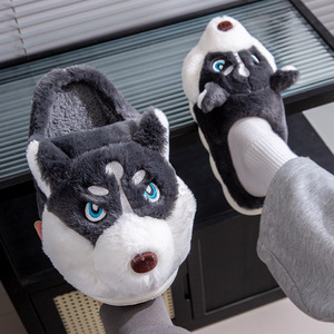 Chaussons d'intérieur en peluche <span class=keywords><strong>pour</strong></span> femmes et hommes, personnalisés <span class=keywords><strong>pour</strong></span> l'hiver, chauds, en forme d'animal, chaussons <span class=keywords><strong>pour</strong></span> hommes - Product Image 3