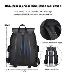 Vintage Casual Computer impermeabile zaino da scuola di lusso Bagpack da uomo College Laptop Designer zaino viaggio d'affari - Product Image 3