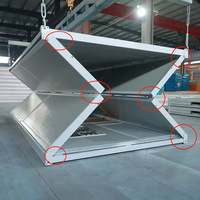 Conteneur pliable en acier en gros certifié ISO9001, installation rapide, design moderne, pour bureaux, centres commerciaux, écoles, personnalisable
