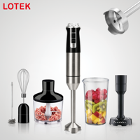 Mixeur plongeant électrique multifonctionnel en acier inoxydable sans BPA, 21 vitesses