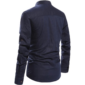 Chemise de plage indienne en Polyester, chemises décontractées en coton lin, Caftan africain, vêtements de plage, Yoga, chemise Henley - Product Image 3