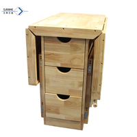 Établi de Garage en bois pliable établi établi en bois massif pour Table de menuiserie d'enseignement pour enfants fait à la main bricolage pliable