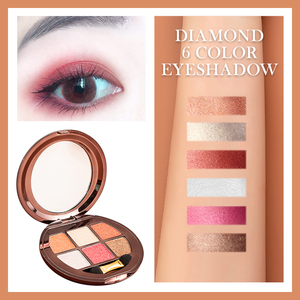 <span class=keywords><strong>Palette</strong></span> <span class=keywords><strong>Ombretti</strong></span> 6 Colori Opachi e Shimmer Impermeabili Lunga Durata 6 Tonalità OEM ODM Private Label Logo Personalizzato Ingrosso - Product Image 3