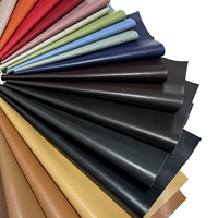 Tissu simili cuir uni de gros d'usine cuir synthétique pour chaussures produits en cuir