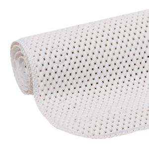 Tapis de Douche Moderne en PVC Antidérapant Lavable en Machine avec Trous de Drainage Extra Larges et Ventouses pour Salle de Bain - Product Image 1