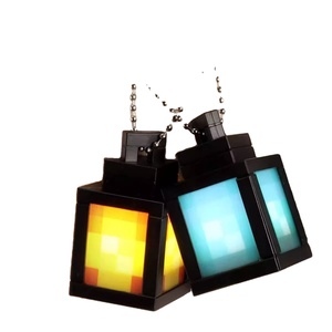 Minecrafted theo chủ đề <span class=keywords><strong>Mini</strong></span> Đèn lồng Keychain với ánh sáng lên mô hình Mặt dây chuyền - Product Image 1