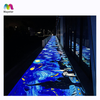 Système de projection interactive au sol pour éclairage extérieur de sites nocturnes, jeu de projecteur de sol interactif