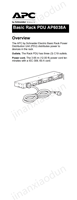 Boîtier de distribution d'alimentation en rack APC AP6038A d'origine authentique, PDU 0U/1U 220-240V 63A 3x prises C19, noir, IP20