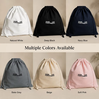 Sac de rangement en toile de coton pour chapeau, grand sac à cordon réutilisable, housse anti-poussière personnalisée pour chapeau et sac à main, vente en gros