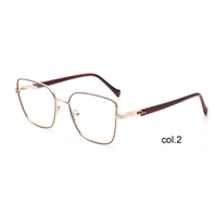 Gafas de Lectura Unisex YJ711 con Marco Metálico Cuadrado de Aro Completo - Diseño Ligero y Moderno para Adultos