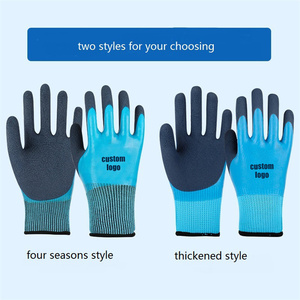 Gants de travail épaissis imperméables à double couche gants de sécurité tricotés en nylon antidérapants résistants à l'huile et à l'usure - Product Image 4