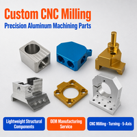 Pièces de précision en aluminium usinées sur commande par CNC, composants structurels légers, service de fabrication OEM