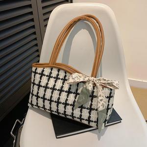 Nouveau sac à main, nouvelle tendance, sac à main pour femme à carreaux grande capacité, sac fourre-tout tendance - Product Image 4