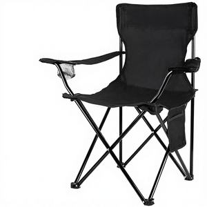 Chaises pliantes en métal pour le camping - Meubles d'extérieur légers et portables pour la plage, la pelouse et les sports de plein air - Product Image 1