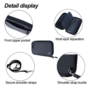 Portefeuille de voyage personnalisé en gros, portefeuille à bandoulière tendance, blocage RFID, porte-passeport familial pour hommes et femmes, matériau imperméable - Product Image 4