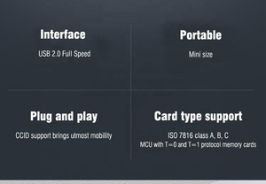 Lector de Tarjetas Inteligentes EMV Móvil con <span class=keywords><strong>Chip</strong></span> de Contacto Tipo C de Bolsillo ACR39U-NF - Product Image 4