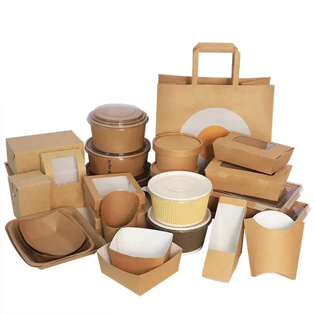 Yikoyo — boîte en papier pour aliments, emballage de nourriture rapide, conteneur à emporter, logo personnalisé