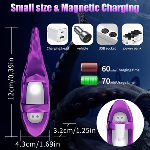 Stimulateur à 9 fréquences, jouet vibrant pour adultes, doigt de pieuvre, masturbation, AV - Product Image 5