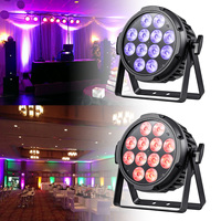 Lumières de projection extérieures de la batterie sans fil IP65 de la lumière 12*18W DMX de pair plat de 6IN1 LED avec l'excellente protection UV