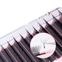 Fournitures en gros pour extensions de cils personnalisées avec logo YY 3D 4D 5D W, cils synthétiques naturels longs pour distributeurs de cils